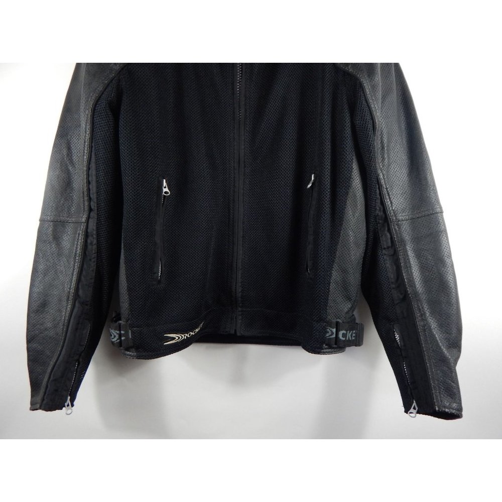 Joe Rocket Leather & Mesh Padded Motorcycle Racin… - image 7